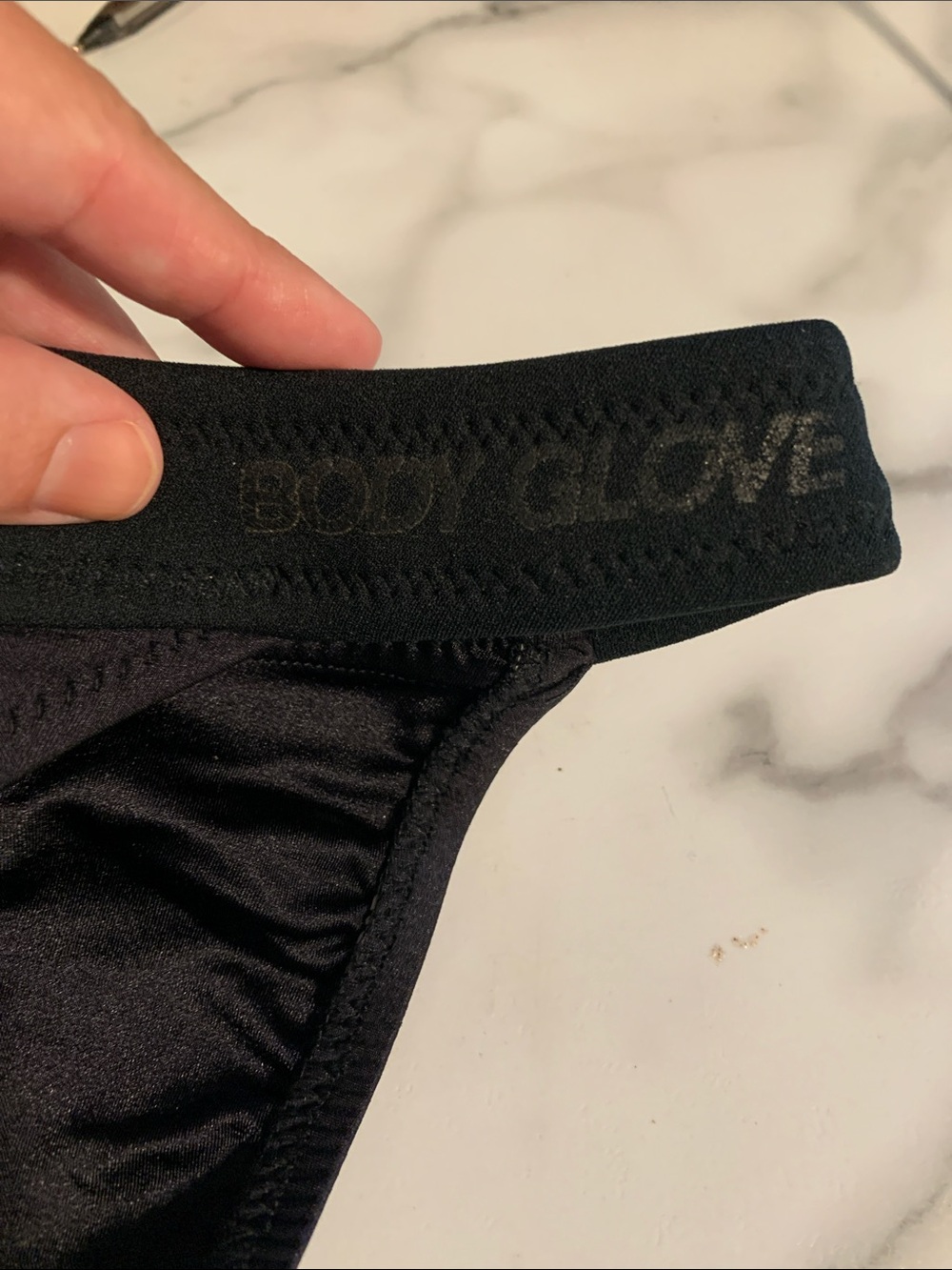 Body Glove 80’s/90’s vintage Glove Black Logo Bikini Bottom